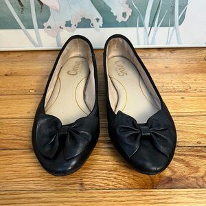 Leather Black Ballet Flats